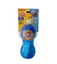 Copo com canudo de silicone Nuby Baby 300ml azul