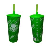 Copo Com Canudo Do Palmeiras 500Ml - Loja Coisaria