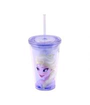 Copo Com Canudo Elsa 450ml Frozen - Disney Licenciado - Taimes Comercial Ltda Copo Com Canudo Elsa 450ml Frozen - Disney Licenciado - Taimes Comercial Ltda