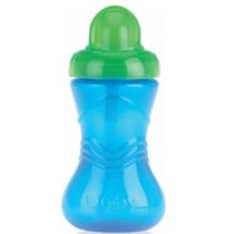 Copo Com Canudo Flip-it 300ml +12m Azul Nuby