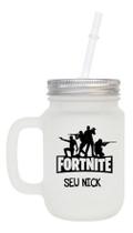Copo Com Canudo Fortnite Com Nome 7