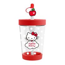 Copo Com Canudo Hello Kitty Apple Sanrio Miniso Original