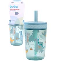 Copo Com Canudo Infantil Antivazamento 400ml 22399 Buba