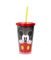 Copo Com Canudo Mickey 450ml Disney Copo Com Canudo Mickey 450ml Disney