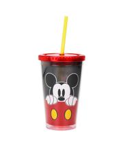 Copo Com Canudo Mickey 450ml Disney Copo Com Canudo Mickey 450ml Disney
