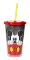 Copo Com Canudo Mickey 450ml - Disney