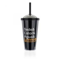 Copo com canudo mimo frases - Ludi (1319)