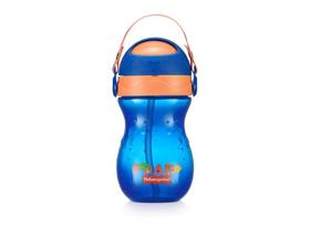 Copo com Canudo Playful Azul Twist 360 ml Fisher-Price Multikids