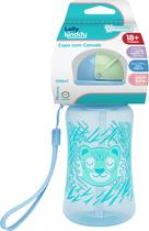 Copo com Canudo Ponta Macia de Silicone Lolly 18 + meses - Temático - 330ml