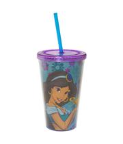 Copo Com Canudo Princesa Jasmine Aladdin 450ml Disney