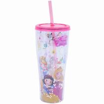 Copo Com Canudo Princesas Disney 360ml - Disney Copo Com Canudo Princesas Disney 360ml - Disney
