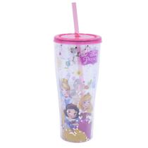 Copo Com Canudo Princesas Disney 360ml - Disney Copo Com Canudo Princesas Disney 360ml - Disney