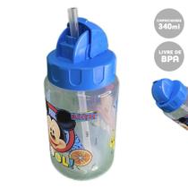 Copo Com Canudo Retratil 340ml Mickey Mouse Babygo - DERMIWIL