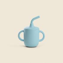 Copo com Canudo Silicone Azul - ACASA Copo com Canudo Silicone Azul - ACASA