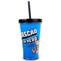 Copo com canudo Turma da Mônica Cascão Limoeiro - Kathavento