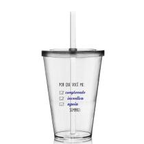 Copo Com Canudo - Você Me Completa- Para Dia Dos Namorados