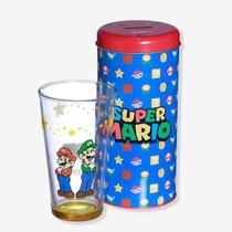 Copo com cofre super mario
