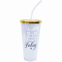 Copo Com Cubos De Gelo Hoje É Um Dia Perfeito Para Ser Feliz 600ml - Projeto Kiwi Copo Com Cubos De Gelo Hoje É Um Dia Perfeito Para Ser Feliz 600ml - Projeto Kiwi