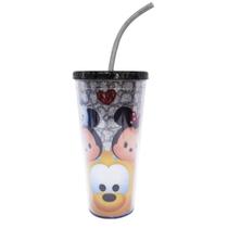 Copo com cubos de gelo preto mickey e minnie tsum tsum 600ml - disney Copo com cubos de gelo preto mickey e minnie tsum tsum 600ml - disney