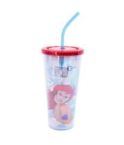 Copo Com Cubos De Gelo Sereia Ariel 600ml Disney Copo Com Cubos De Gelo Sereia Ariel 600ml Disney