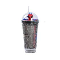 Copo com Luzes e Canudo HomemAranha 450ml Sortido