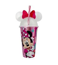 Copo com orelha e canudo Minnie 500ml Plasútil Copo com orelha e canudo Minnie 500ml Plasútil