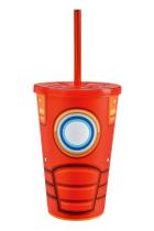 Copo Com Tampa 550 Ml Heróis Vingadores Liga Da Justiça