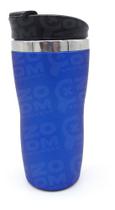 Copo Com Tampa Aço Inox 450Ml Cafe Cha Cerveja To Go Azul
