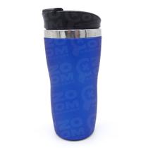 Copo com tampa Aço Inox 450ml Café, chá, cerveja To Go Azul