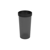 Copo com Tampa Coza Nutri 500 ml Preto e Fumê