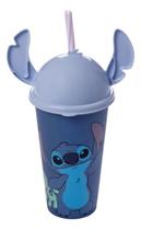 Copo com tampa e canudo lilo stitch orelhas 500ml infantil Copo com tampa e canudo lilo stitch orelhas 500ml infantil