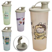 Copo com tampa hermetica e bico de plastico labb 450ml Copo com tampa hermetica e bico de plastico labb 450ml