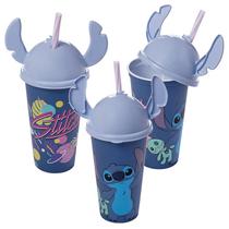 Copo com Tampa Lúdica Disney Stitch 500ml 17449 - Plasútil Copo com Tampa Lúdica Disney Stitch 500ml 17449 - Plasútil