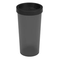 Copo Com Tampa Nutri 500ml Preto Coza Copo Com Tampa Nutri 500ml Preto Coza