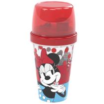 Copo com Tampa Shakeira Minnie Vermelha 320ml Lanche Escola