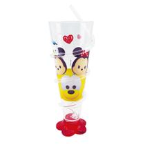 Copo Cone Vermelho Com Canudo Mickey & Minnie 250ml - Disney