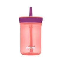 Copo Contigo Kids Leighton Straw 400 ml com tampa à prova de derramamento Copo Contigo Kids Leighton Straw 400 ml com tampa à prova de derramamento