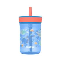 Copo Contigo Kids Leighton Straw 400 ml com tampa à prova de derramamento Copo Contigo Kids Leighton Straw 400 ml com tampa à prova de derramamento