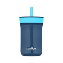 Copo Contigo Kids Leighton Straw 414 ml com tampa à prova de derramamento Copo Contigo Kids Leighton Straw 414 ml com tampa à prova de derramamento