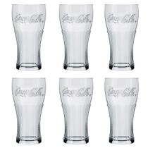 Copo Contour Coca Cola Transparente 300ml 6 Unidades - Nadir 7150 Copo Contour Coca Cola Transparente 300ml 6 Unidades - Nadir 7150