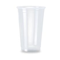 Copo copao 770ml transparente descartavel pp liso 500 unidad