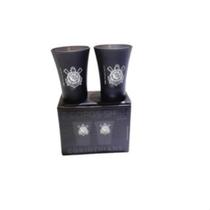 Copo corinthians prime shot preto allmix 60ml do timao