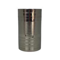 Copo cuia tereré inox redondo frisado recartilhado 300ml Copo cuia tereré inox redondo frisado recartilhado 300ml