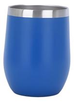 Copo Cuia Termica 350ml Mantem Quente E Frio Azul Lisa