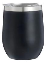 Copo Cuia Termica 350ml Mantem Quente E Frio Preto Lisa