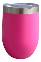 Copo Cuia Termica 350ml Mantem Quente E Frio Rosa Rosa-chiclete Lisa Copo Cuia Termica 350ml Mantem Quente E Frio Rosa Rosa-chiclete Lisa