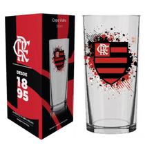 Copo cylinder 300 ml flamengo luva com 1 (7898919017409)