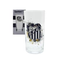 Copo Cylinder SantosFC 300Ml- Krystalmix - ALLMIX Copo Cylinder SantosFC 300Ml- Krystalmix - ALLMIX
