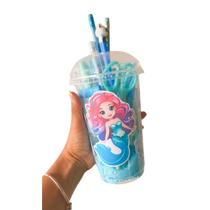 Copo Da Felidade Fundo Do Mar Milk Paper 15 Itens Presente