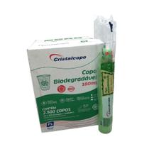 Copo de 180ml Biodegradável Translúcido Cristalcopo com 2.500 unidades Copo de 180ml Biodegradável Translúcido Cristalcopo com 2.500 unidades